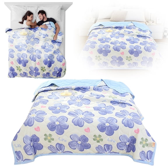 This Reversible Comforter Is Washable, Lightweight, Soft and Breathable, Keeping You Cool All Night Long