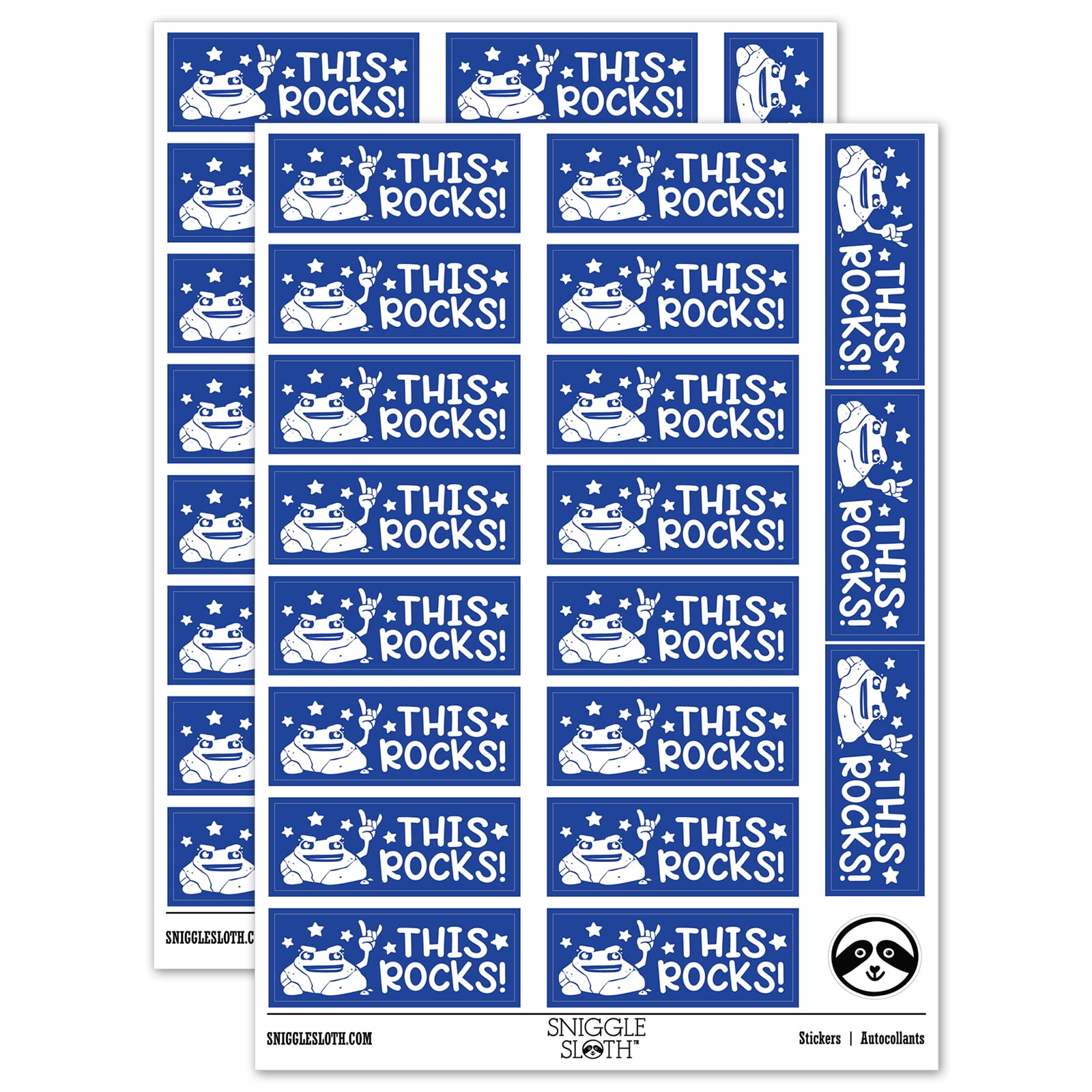 This Rocks Sticker This Rocks Teacher Student School Sticker Set - Dark Blue - Gloss ...