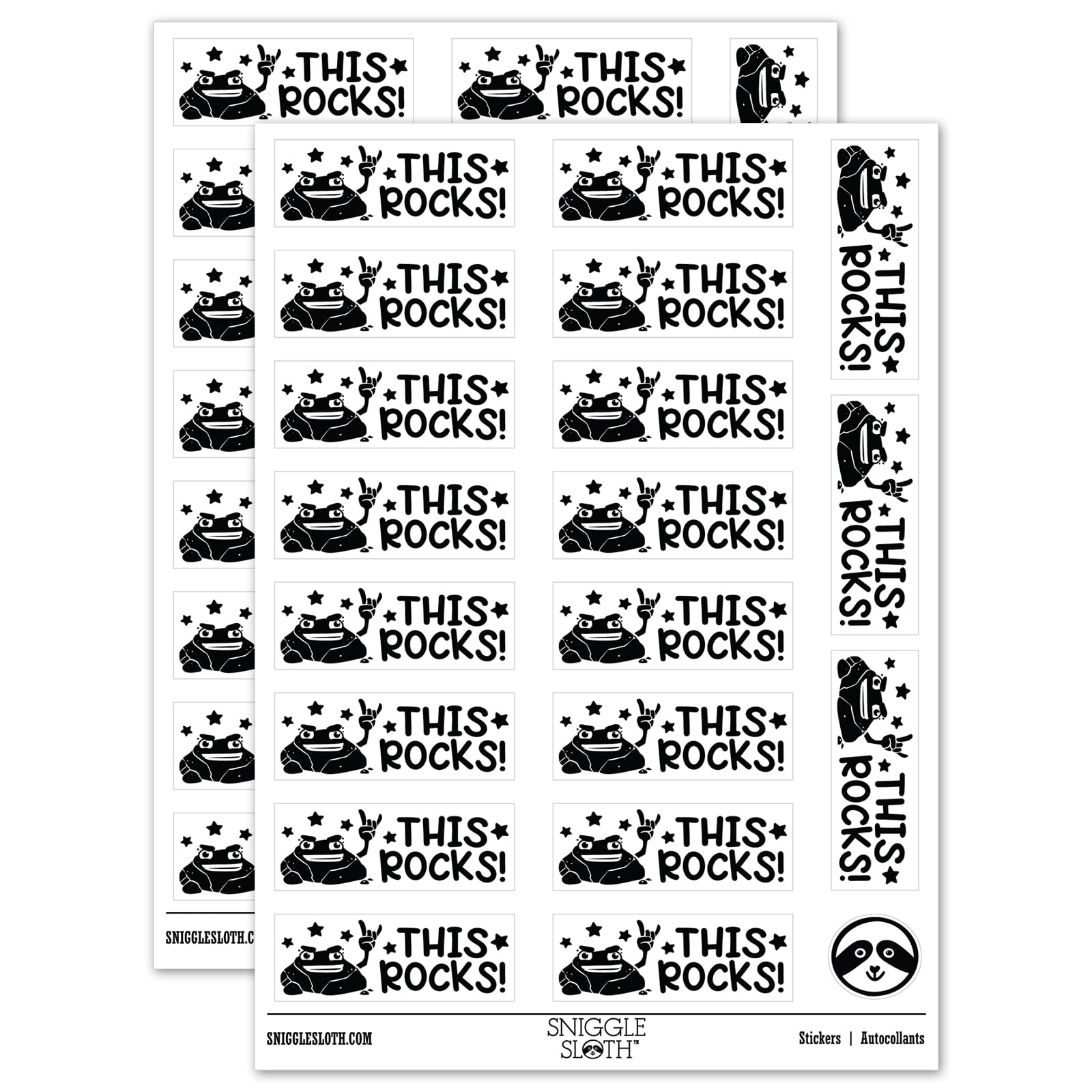 7th Grade Rocks Sticker This Rocks Teacher Student School Sticker Set - White - Gloss Finish ...