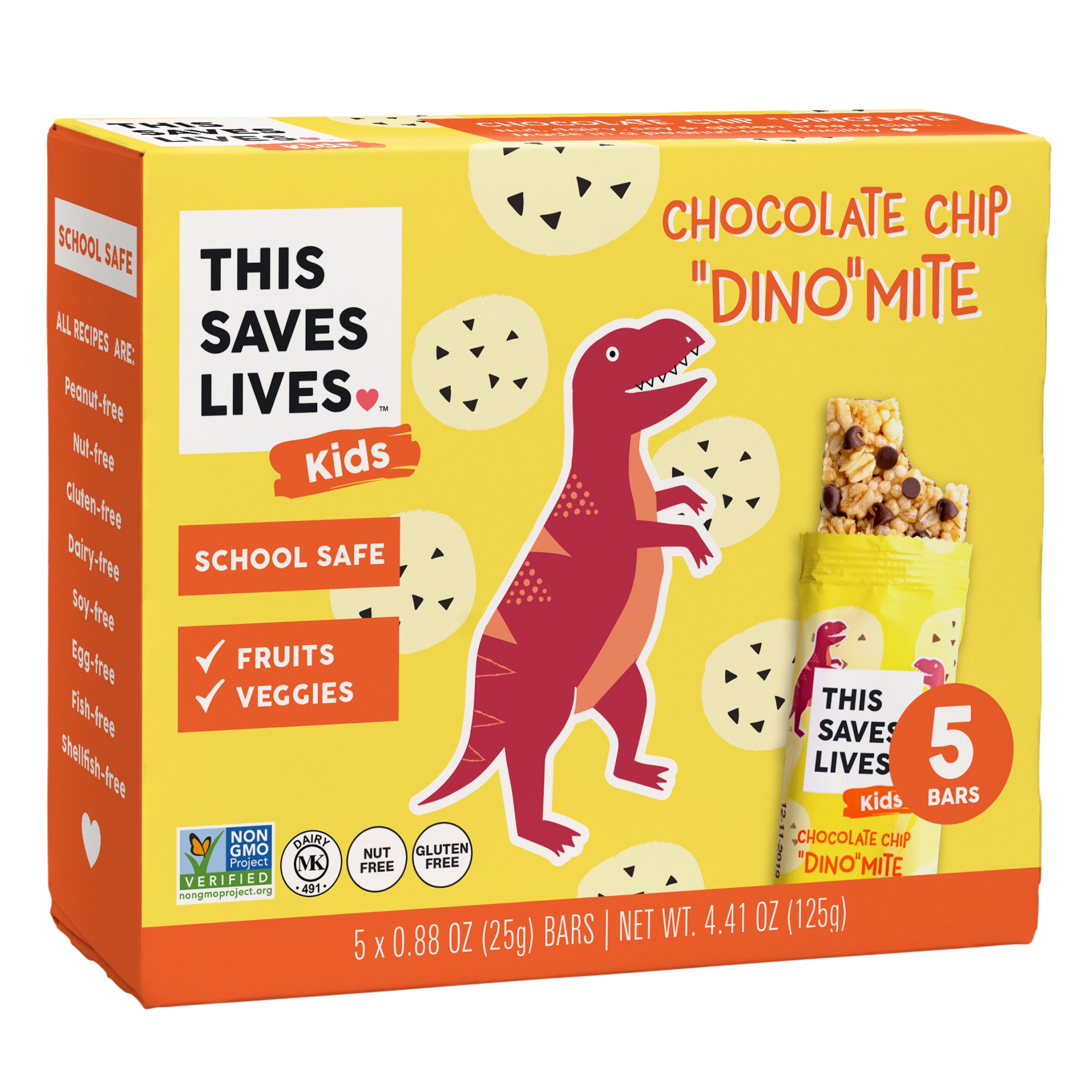 Mite Candy This Saves Lives Kids Snack Bar, Chocolate Chip