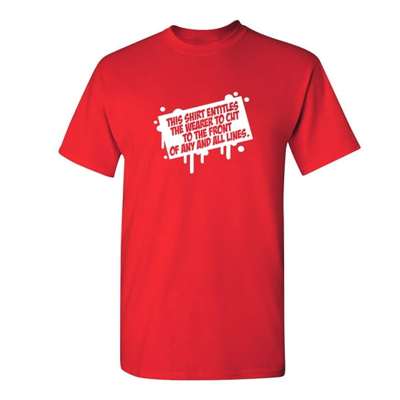 This Shirt Entitles The Wearer Sarcastic Humor Graphic Novelty Funny T Shirt