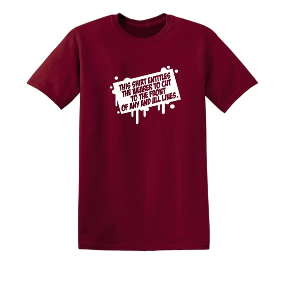 This Shirt Entitles The Wearer Sarcastic Humor Graphic Novelty Funny T Shirt