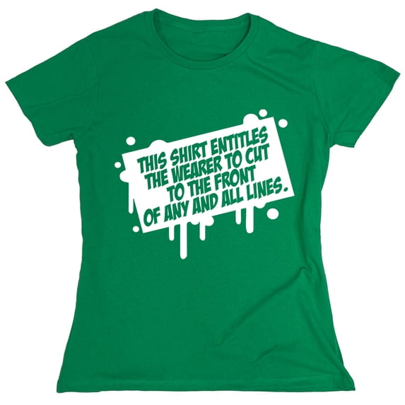 This Shirt Entitles The Wearer Sarcastic Humor Novelty Funny Women's Casual Tees