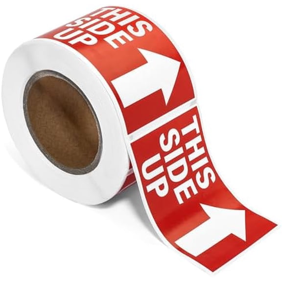 This Side Up 500 Labels per Roll 3"x5" by (Pack of 3)$$Office