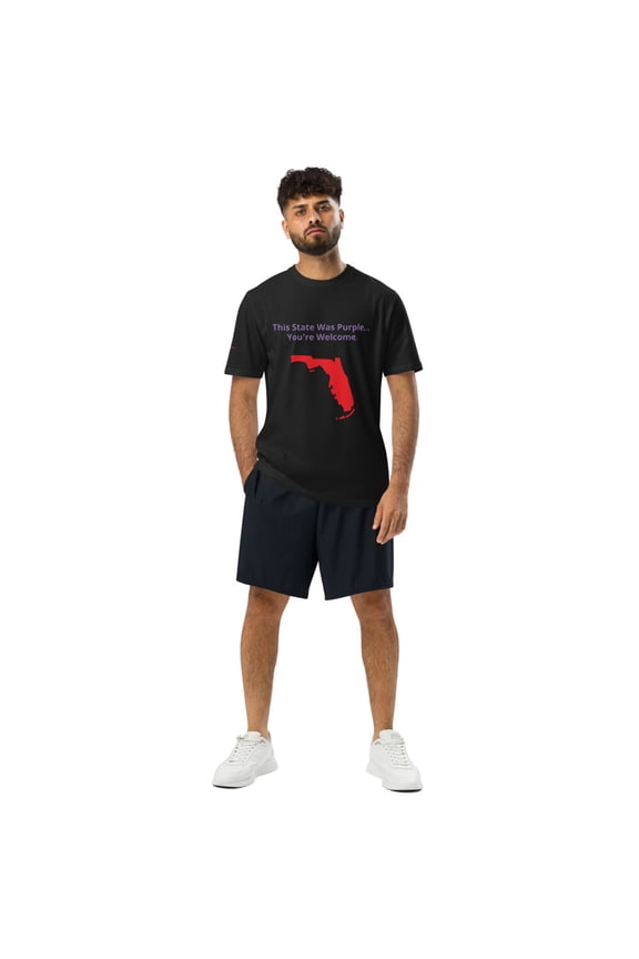 This State was Purple Florida Men's Under ArmourⓇ athletic t-shirt (Black, XL)