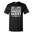 thumbnail image 1 of This T-Shirt Survived Hurricane Harvey Houston Texas 2017 DT Adult T-Shirt Tee, 1 of 2