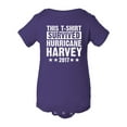 thumbnail image 1 of This T-Shirt Survived Hurricane Harvey Houston Texas 2017 DT Infant Baby Rib Bodysuit, 1 of 2