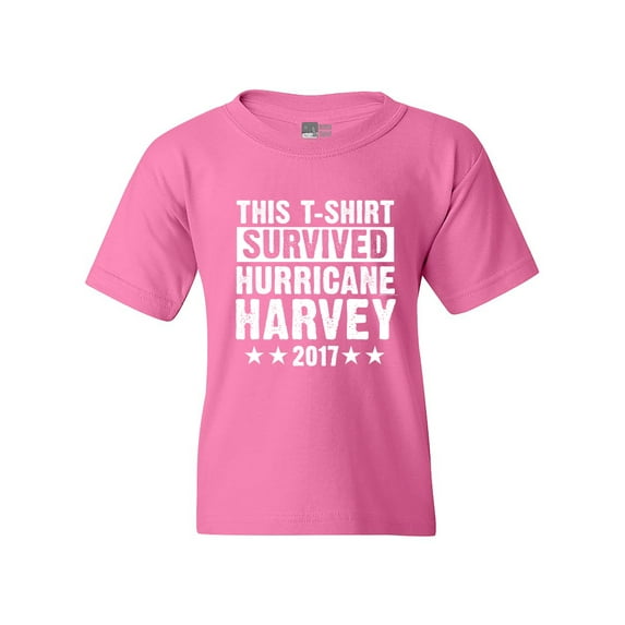 This T-Shirt Survived Hurricane Harvey Houston Texas 2017 DT Youth Kids T-Shirt Tee