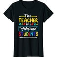 thumbnail image 1 of This Teacher Has Awesome Students Puzzle Autism Awareness T-Shirt, 1 of 3