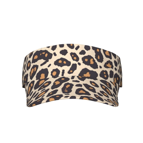This Unisex Sunshade Open-Top Hat Features An Open-Top Design That Is Not Stuffy And Has A Curved Eave Leopard_2