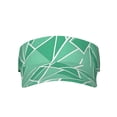thumbnail image 1 of This Unisex Sunshade Open-Top Hat Features An Open-Top Design That Is Not Stuffy And Has A Curved Eave Lightseagreen Geometric Lines_1, 1 of 8
