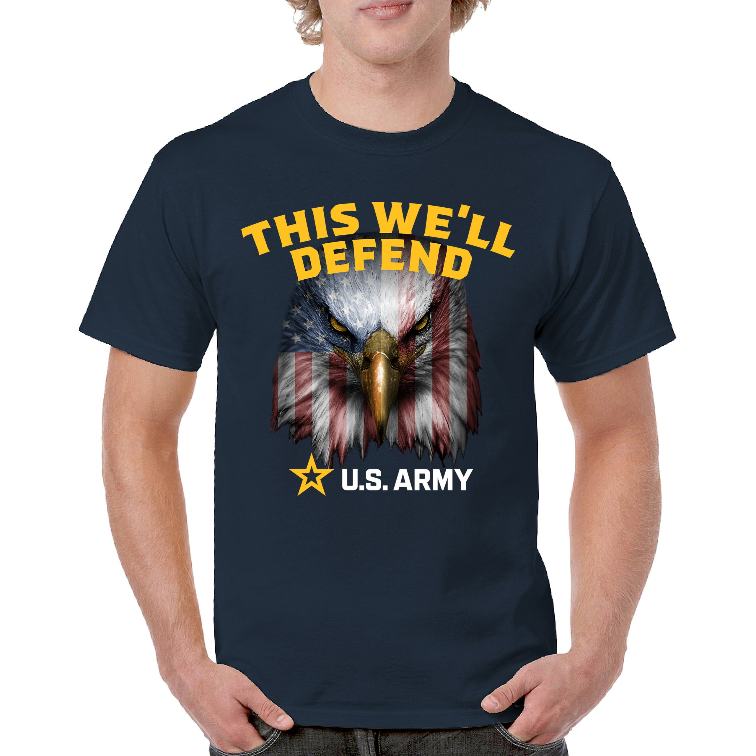 This We'll Defend T-shirt US Army American Flag Eagle DD 214 Veteran ...