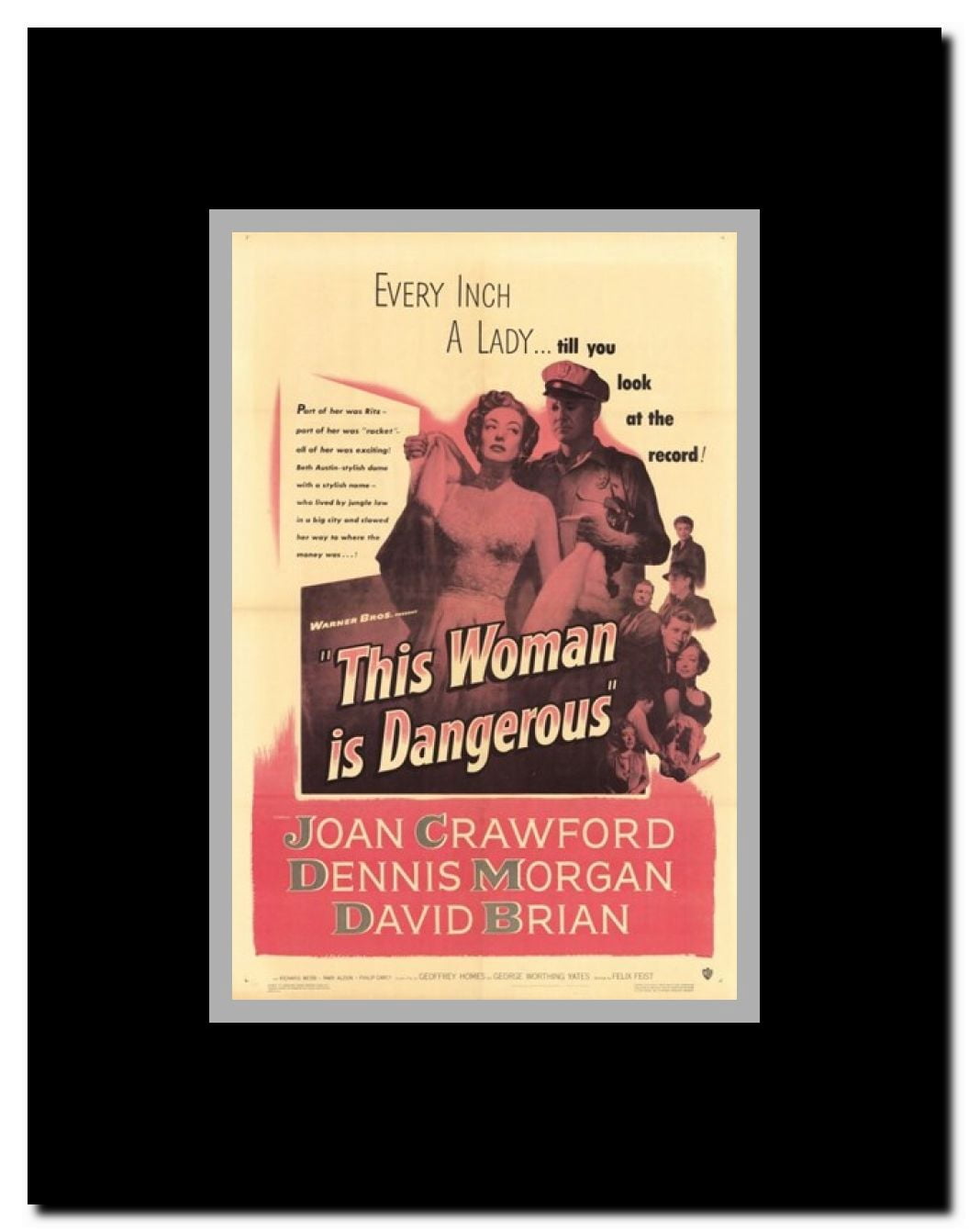 This Woman is Dangerous Framed Movie Poster