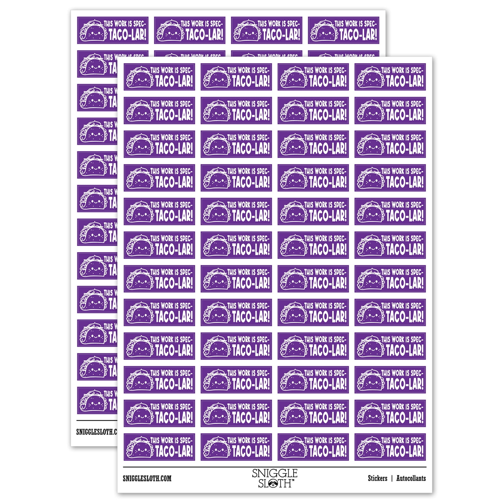 This Work is Spec-taco-lar Spectacular Teacher Student School Sticker ...