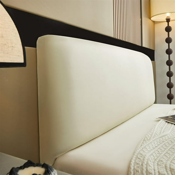 <new_title>Universal Waterproof Elastic Headboard Cover, Full, White</new_title>