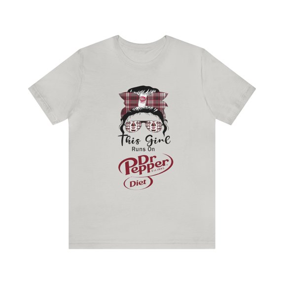 This girl runs on Diet Dr. Pepper Unisex Jersey Short Sleeve Tee