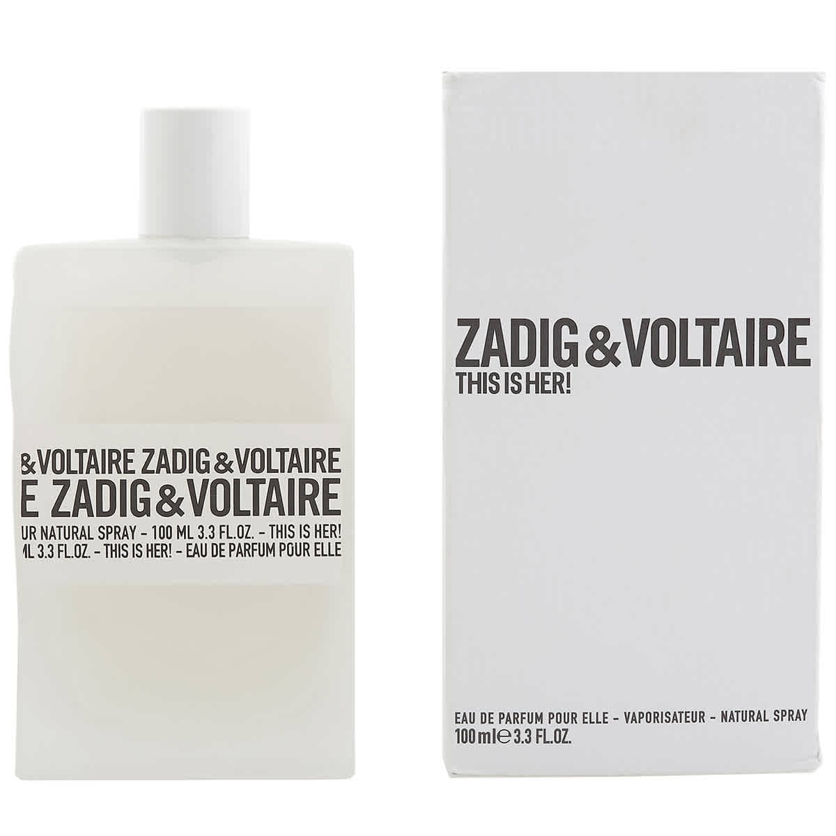  This is Her Zadig & Voltaire for women Eau de Parfum 3.3 ounce  : Beauty & Personal Care