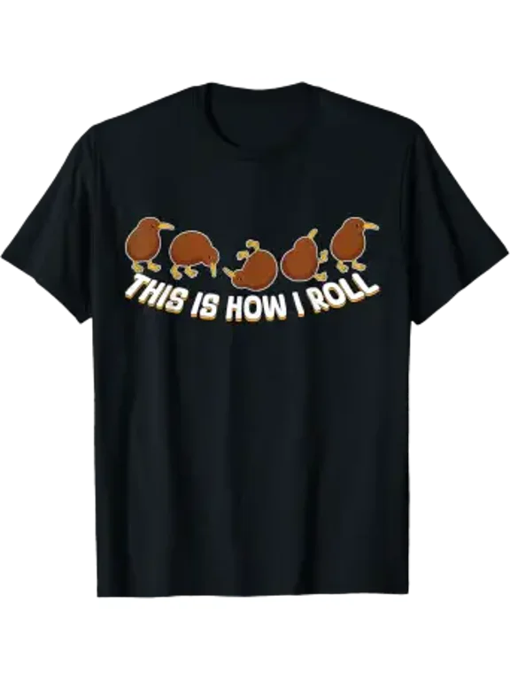 This is How I Roll Kiwi Bird NZ New Zealand Bird T-Shirt