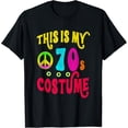 thumbnail image 1 of This is My 70s Costume Funny Groovy Peace Halloween T-Shirt Black 3X-Large, 1 of 4