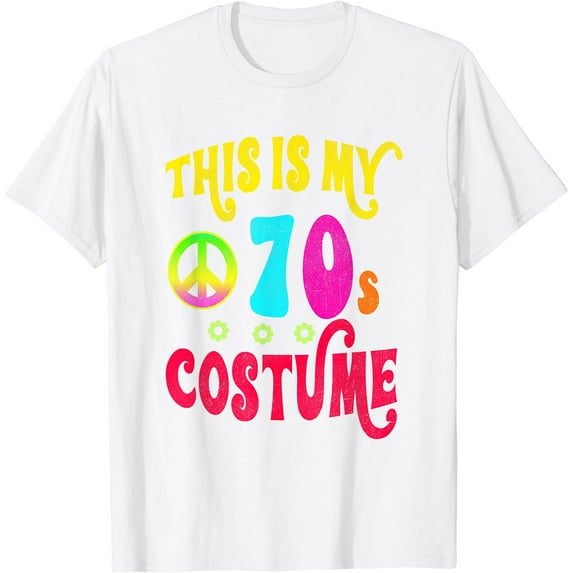 This is My 70s Costume Funny Groovy Peace Halloween T-Shirt