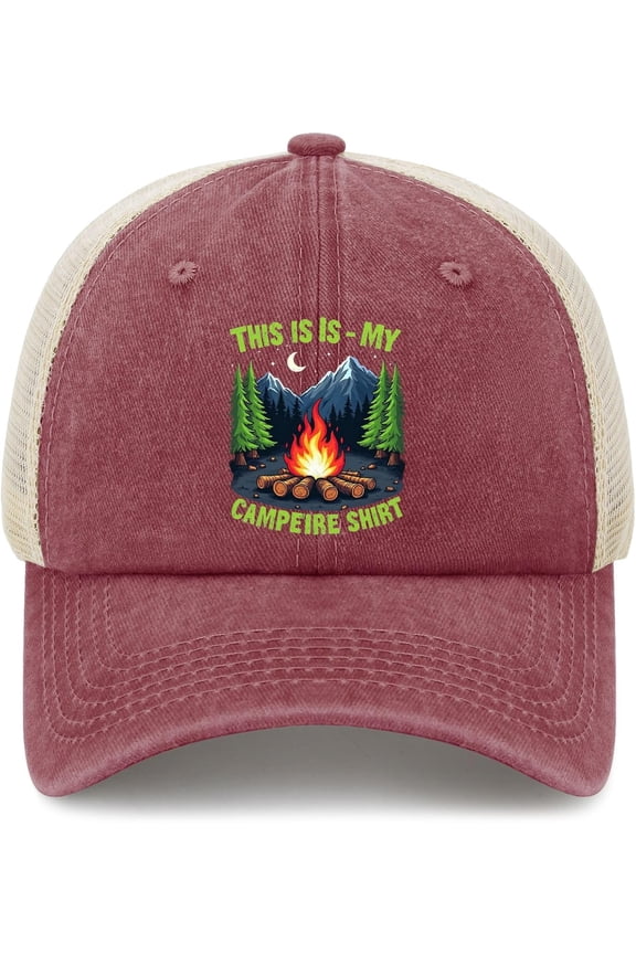 This is My Campfire Hat Funny Trucker Hats for Men Dad Hat Funny Birthday Gifts