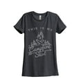 thumbnail image 1 of This is My Campfire Shirt Women's Fashion Relaxed T-Shirt Tee Charcoal Grey Small, 1 of 3
