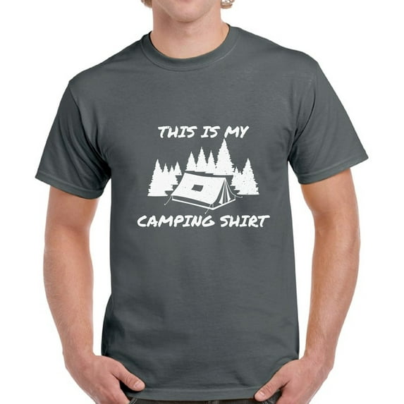 This is My Camping T-Shirt for Men - S M L XL 2XL 3XL 4XL 5XL Graphic Tee - Funny Camping Clothes Collection Camp Gift for Men