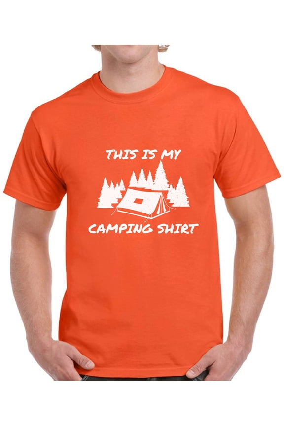 This is My Camping T-Shirt for Men - S M L XL 2XL 3XL 4XL 5XL Graphic Tee - Funny Camping Clothes Collection Camp Gift for Men