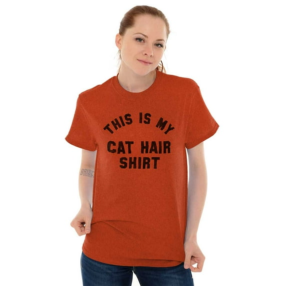 This is My Cat Hair Shirt Pet Humor Men's Graphic T Shirt Tees Brisco Brands L