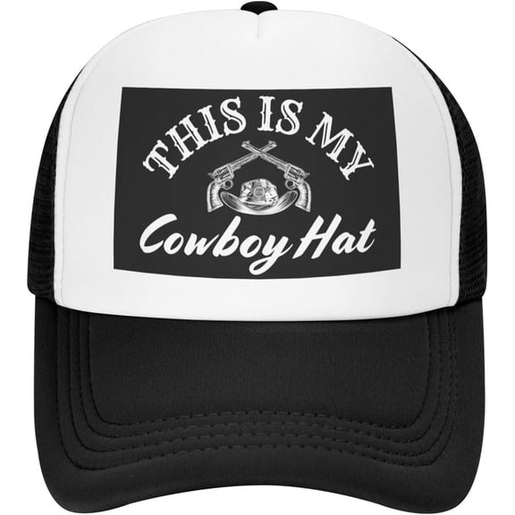 This is My Cowboy Hat Mesh Hat Men Women Baseball Cap Trucker Hat Sports Hat