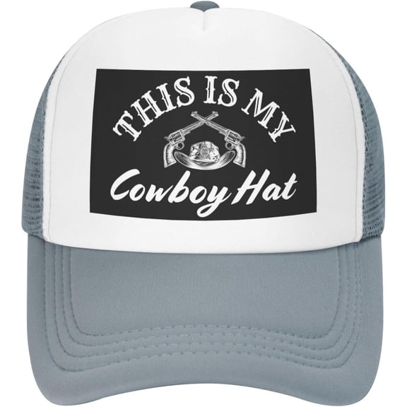 This is My Cowboy Hat Mesh Hat Men Women Baseball Cap Trucker Hat Sports Hat