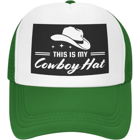 This is My Cowboy Hat Mesh Hat Men Women Baseball Cap Trucker Hat Sports Hat