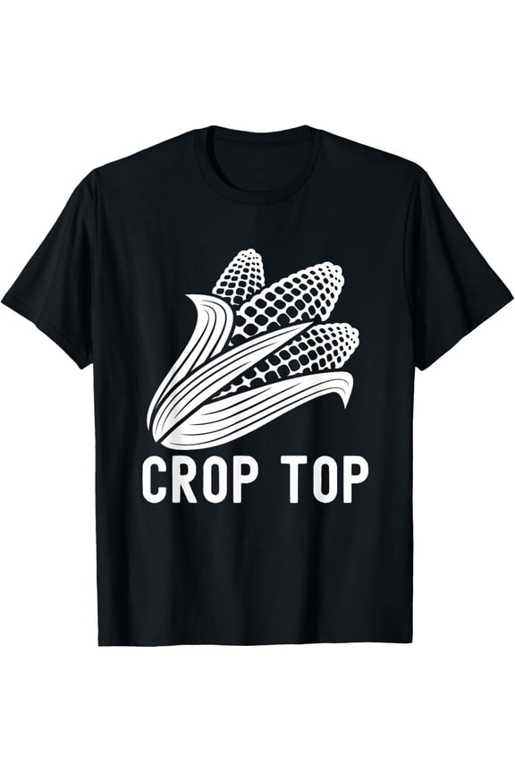 This is My Crop Top Corn T-Shirt Corn Lover Farmer Farming T-Shirt