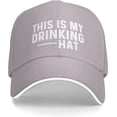 thumbnail image 1 of This is My Drinking Hat Trucker Baseball Hat Unisex Black Cap Fashion, 1 of 6