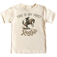 thumbnail image 1 of This is My First Rodeo Birthday Shirt for Baby Girls or Boys Country Western Theme 1st Bday Outfit Natural Shirt 18 Months, 1 of 4