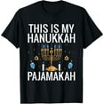 thumbnail image 1 of This is My Hanukkah Funny Pyjama Gift T-ShirtMen and women, Black T-shirt, size: Extra large, 1 of 4