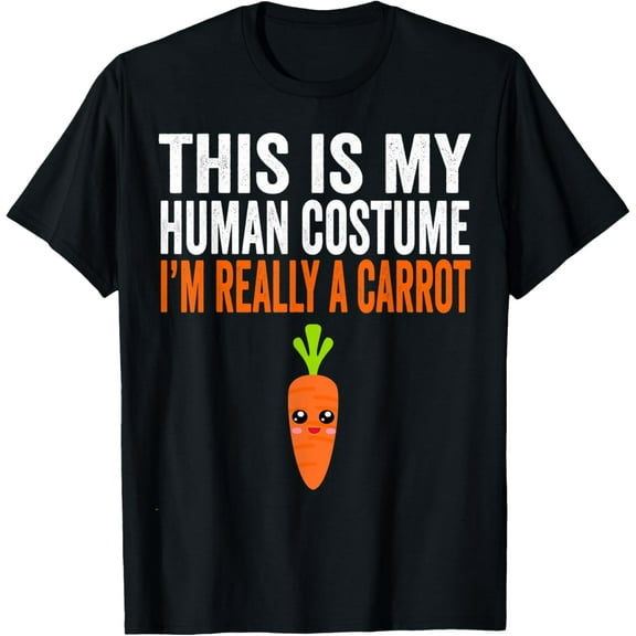 This is My Human Costume I'm Really A Carrot Halloween Kids T-Shirt
