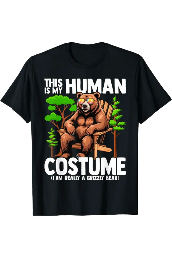 This is My Human Costume I'm Really A Grizzly Bear T-Shirt, Unisex T-Shirt