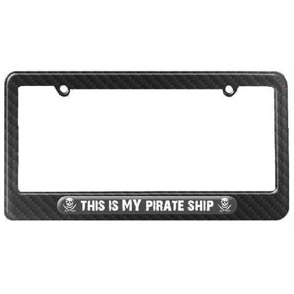 This is My Pirate Ship License Plate Frame