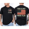 thumbnail image 1 of This is My Pride Flag 250 Years 1776-2026 250th Birthday Front & Back T-Shirt, 1 of 8