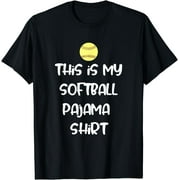CORATO This is My Softball Pajama Shirt for Players Teen Girl T-Shirt