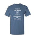 thumbnail image 1 of This is My Step Ladder Sarcastic Humor Graphic Novelty Funny T Shirt, 1 of 5