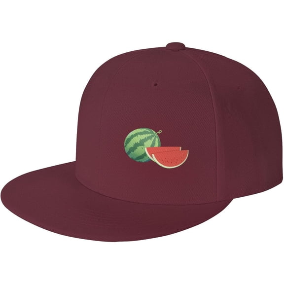 This is Not A Watermelon Hat Snapback Baseball Cap Funny Flat Brim Visor Hats for Men Women