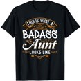 thumbnail image 1 of This is What A Badass Aunt Looks Like Soon To Be Auntie Tee T-Shirt, 1 of 4