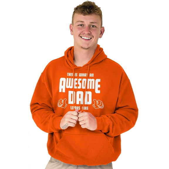 This is What Awesome Dads Look Like Men's Big & Tall Graphic Hoodie Brisco Brands 3X