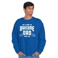 thumbnail image 1 of This is What Awesome Dads Look Like Men's Crewneck Sweatshirt Brisco Brands X, 1 of 1