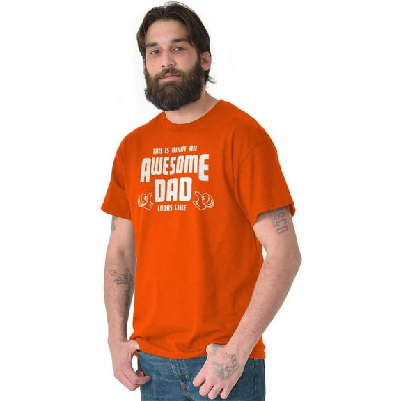 This is What Awesome Dads Look Like Men's Graphic T Shirt Tees Brisco Brands S