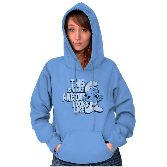 This is What Awesome Looks Like Smurf Hoodie Sweatshirt Women Men Brisco Brands L