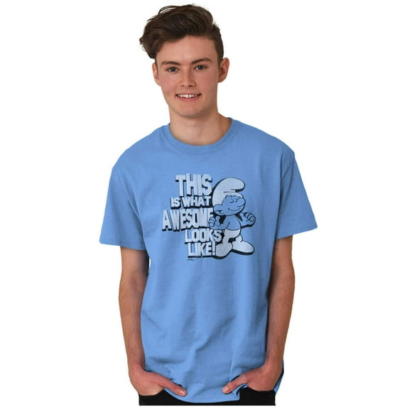 This is What Awesome Looks Like Smurf Unisex Plus Size Graphic Tee Brisco Brands 3X