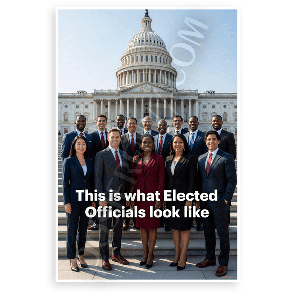 This is What Elected Officials Look Like Diverse Group Capitol 12x18 US Made Poster